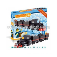 Dampflokomotive Antike Modellbahn Kunststoff Bausteine ​​erleuchten Brick Toys